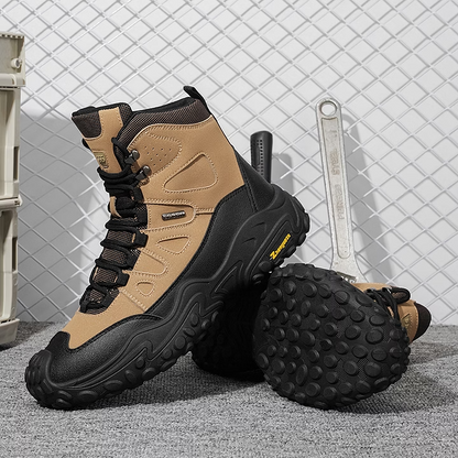 Men's High-top Lightweight Orthotic Hiking Shoes Made Of High-quality Materials - Non-slip, Waterproof, Wide Toe Box, Arch Support