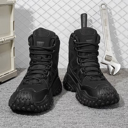 Men's High-top Lightweight Orthotic Hiking Shoes Made Of High-quality Materials - Non-slip, Waterproof, Wide Toe Box, Arch Support