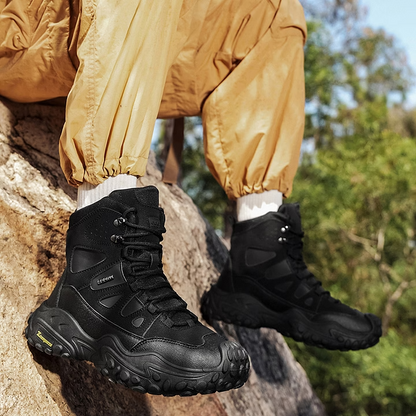 Men's High-top Lightweight Orthotic Hiking Shoes Made Of High-quality Materials - Non-slip, Waterproof, Wide Toe Box, Arch Support