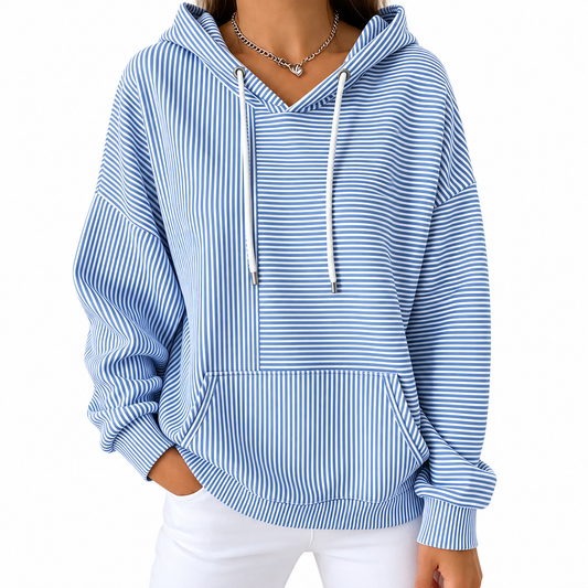 Effortless Elegance Casual Striped Pullover