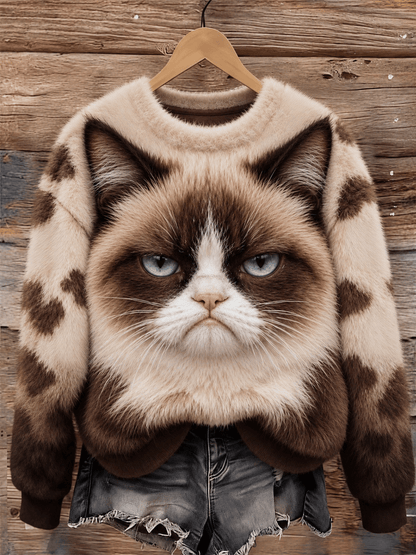Women's Casual Animal Print Sweatshirt