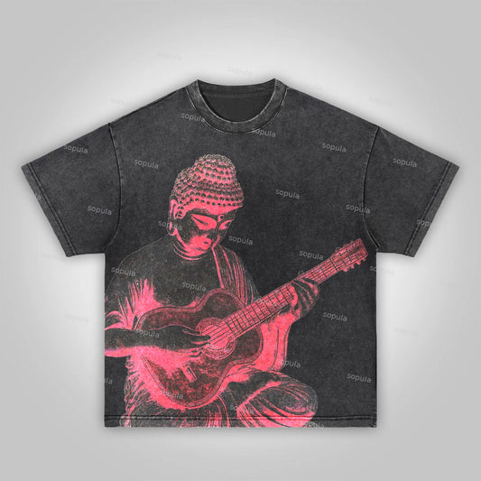 Sopula Vintage True Religion Graphic Acid Washed T-Shirt