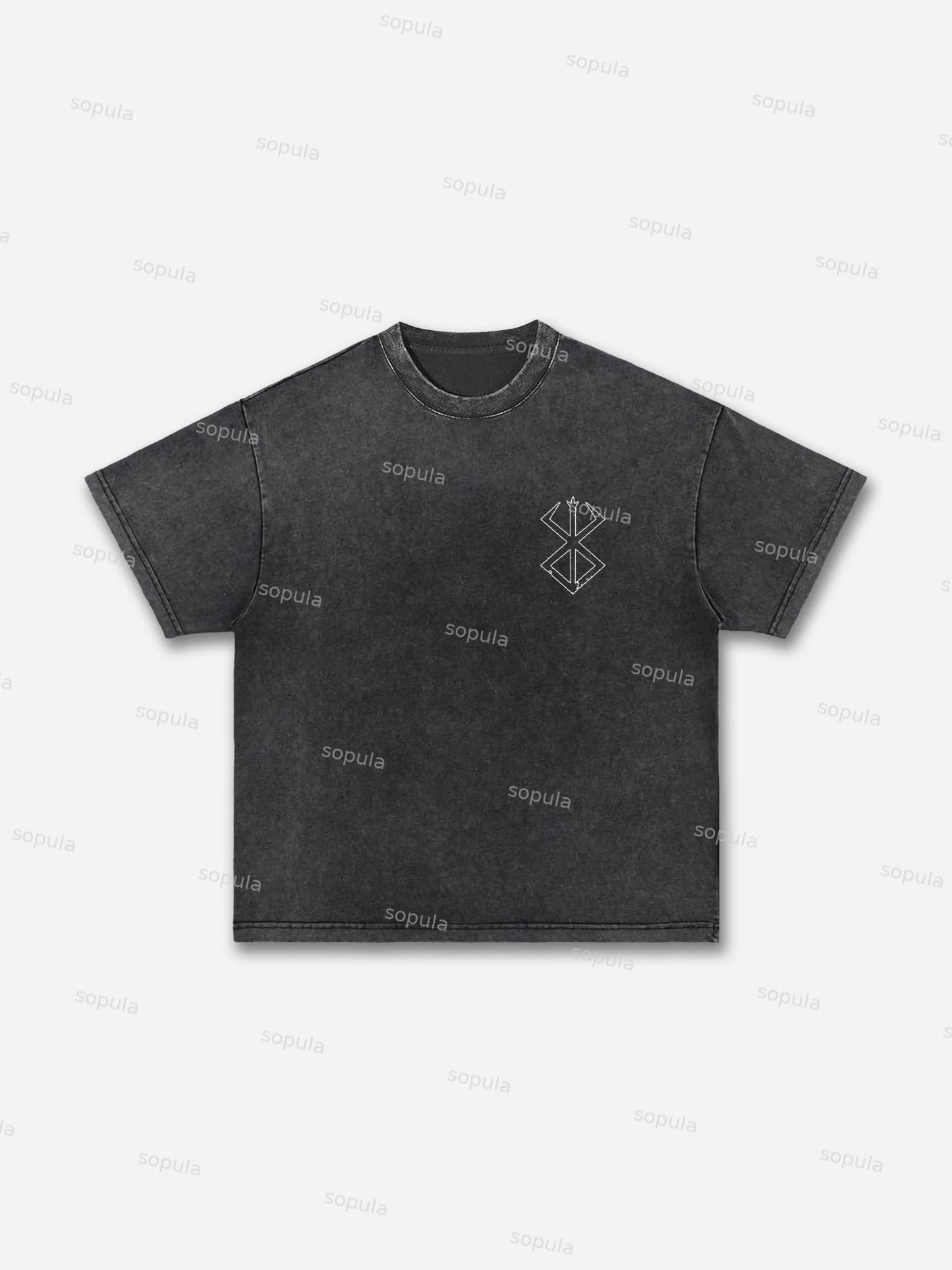 Berserk Manga Graphic Acid Wash T-shirt