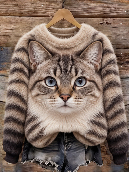 Women's Casual Animal Print Sweatshirt
