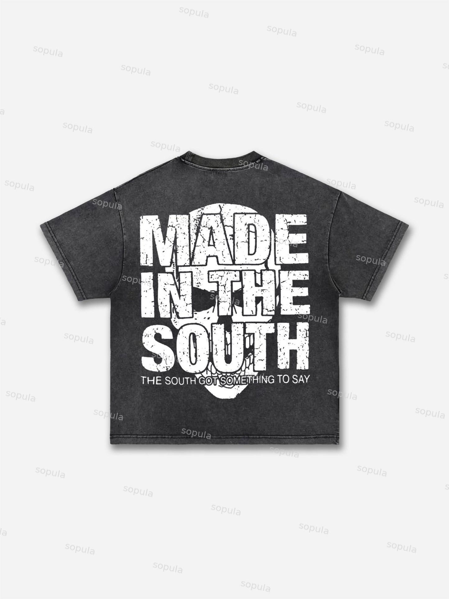 South 3:16 Placard Graphic Acid Wash T-shirt