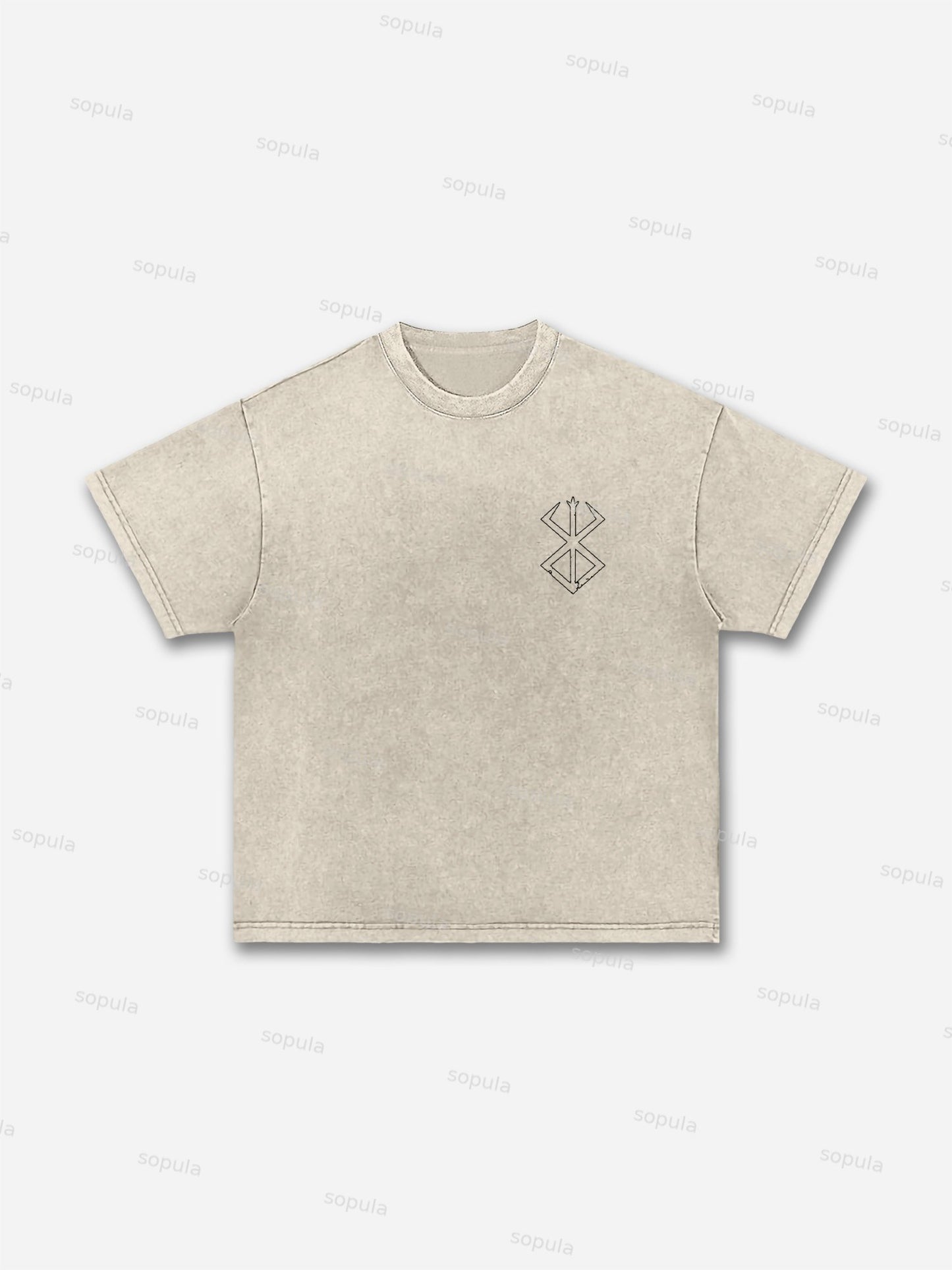 Berserk Manga Graphic Acid Wash T-shirt