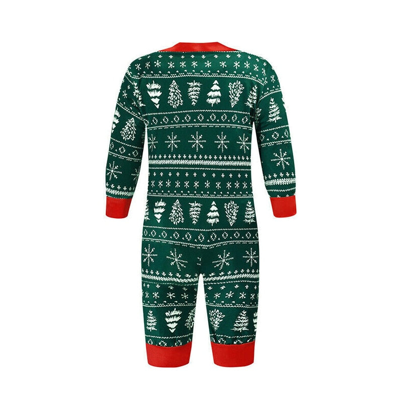 Green Christmas Matching Family Pajamas Sets BigBeryl