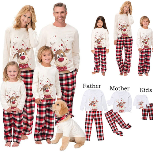 Cute Reindeers Matching Family Pajamas BigBeryl