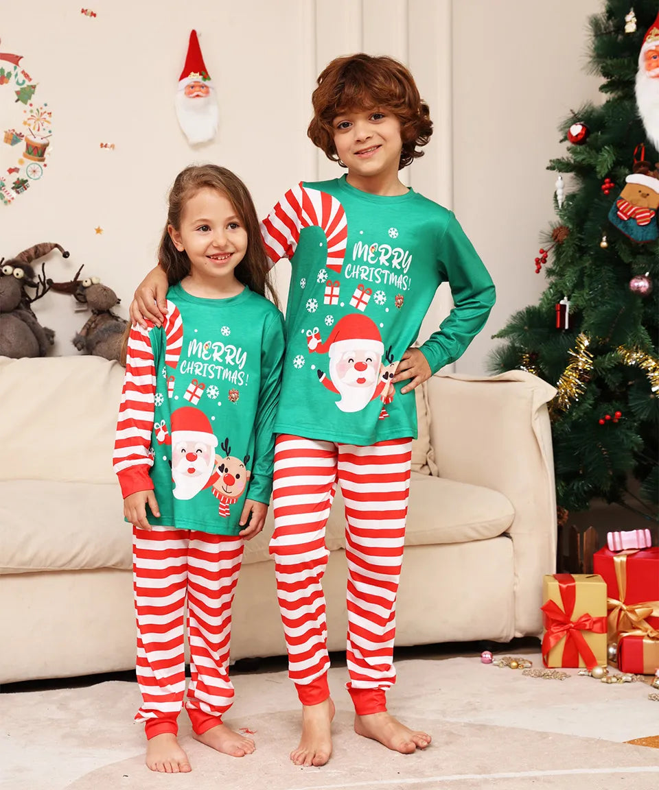 New Candy Cane Christmas Family Pajamas BigBeryl