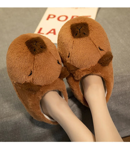 3D Capybara Plush Fleece Hooded Loungewear Suit