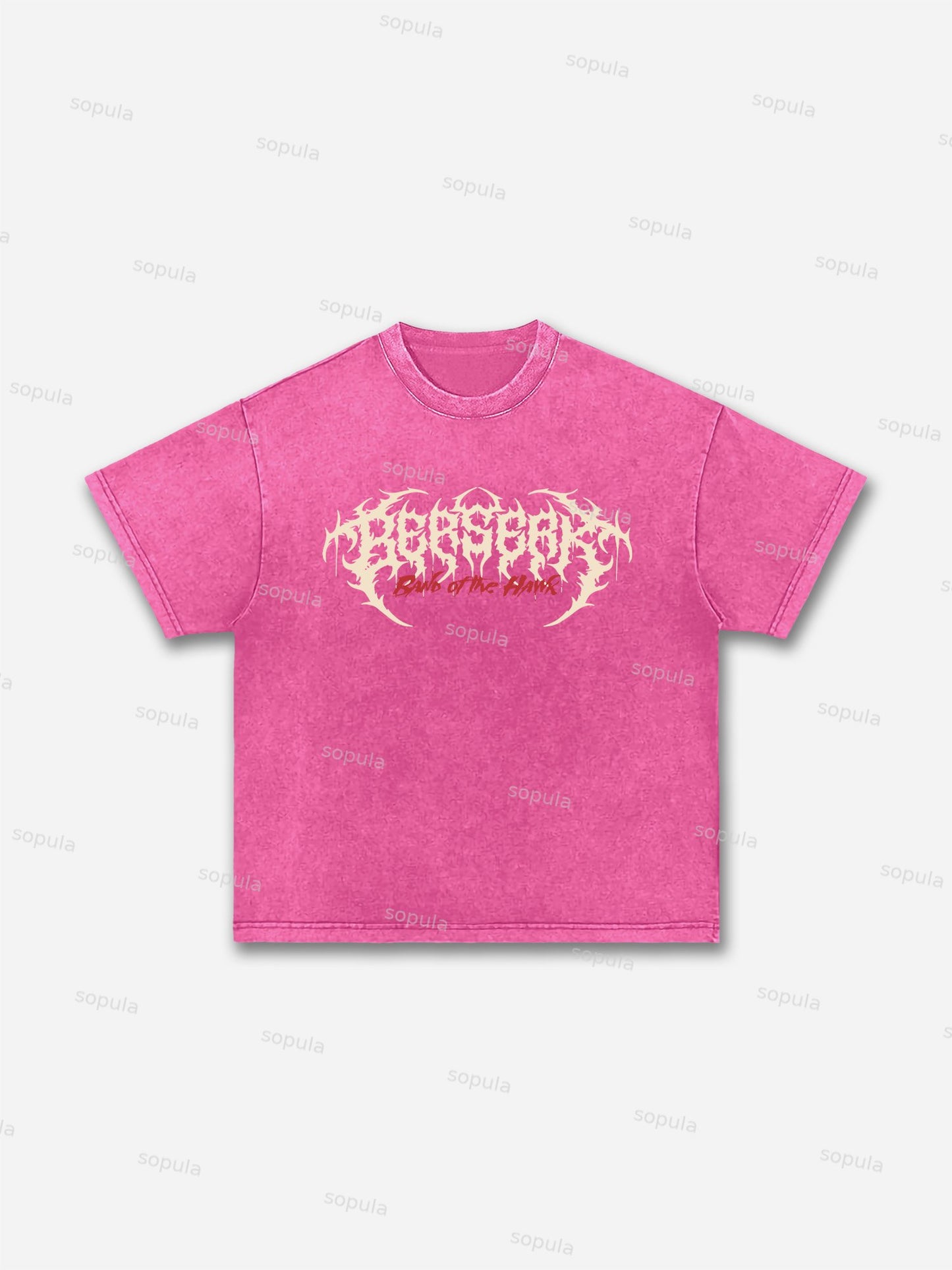 Berserk Manga Graphic Acid Wash T-shirt