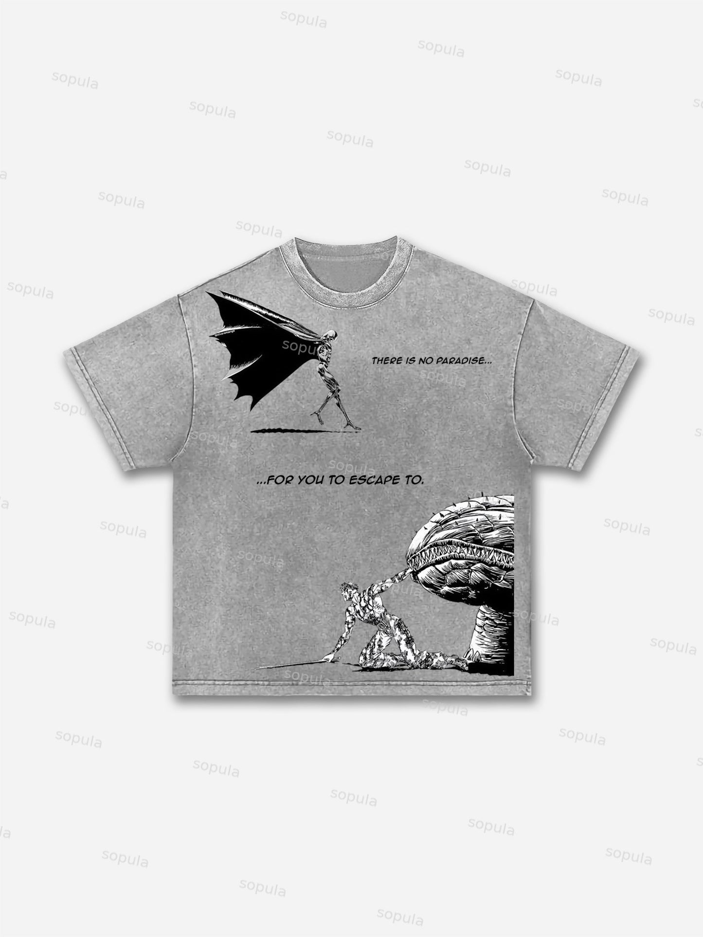 Berserk Manga Graphic Acid Wash T-shirt