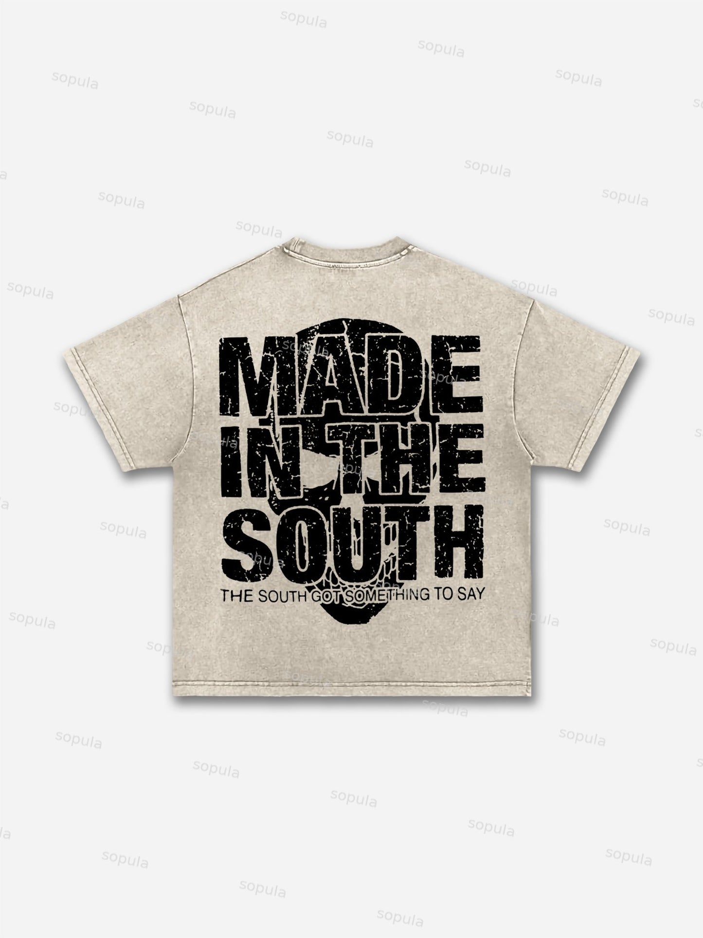 South 3:16 Placard Graphic Acid Wash T-shirt
