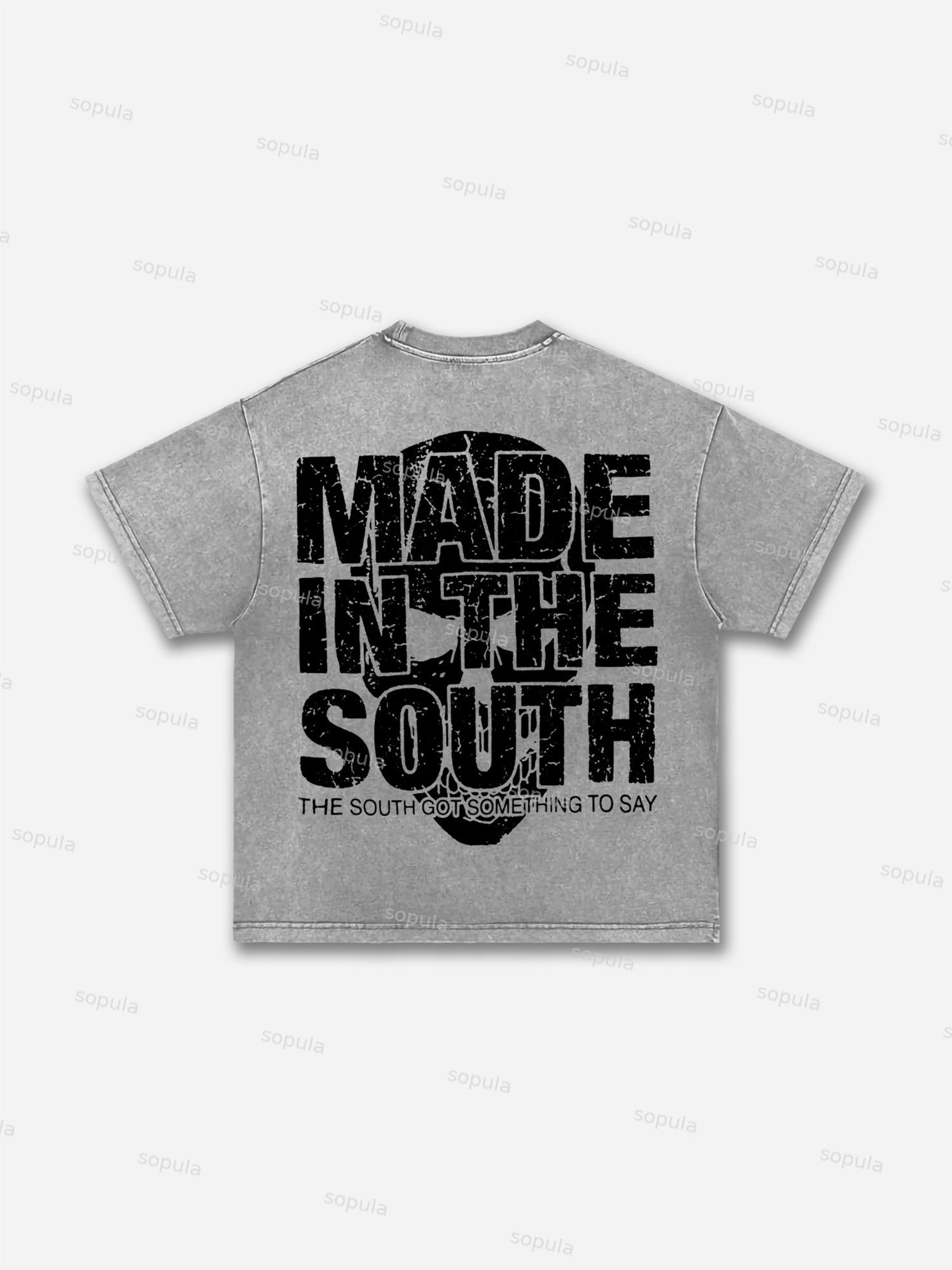 South 3:16 Placard Graphic Acid Wash T-shirt