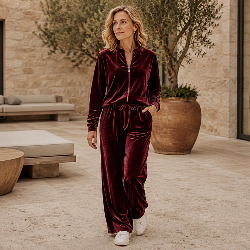 New Fall Collection-Women's Velvet 2-Piece Outfits