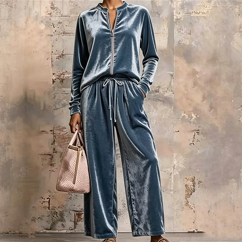New Fall Collection-Women's Velvet 2-Piece Outfits