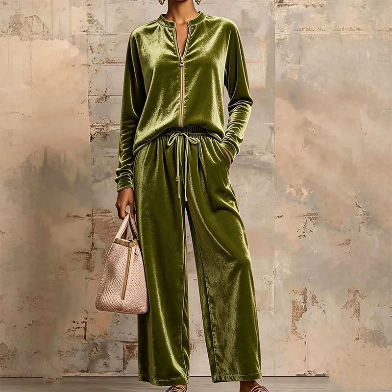 New Fall Collection-Women's Velvet 2-Piece Outfits